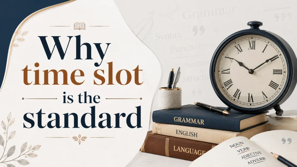 Why time slot is the standard