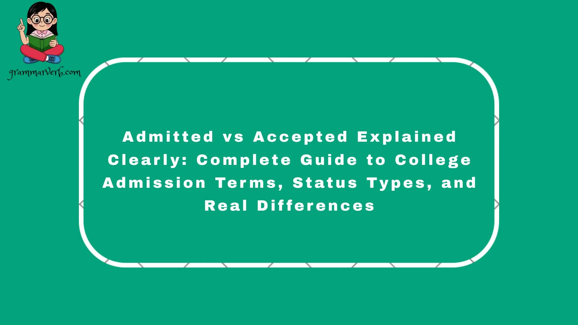 In real-life college situations, seeing an "Admitted" vs. "Accepted" email in your inbox can quickly create stress, confusion.