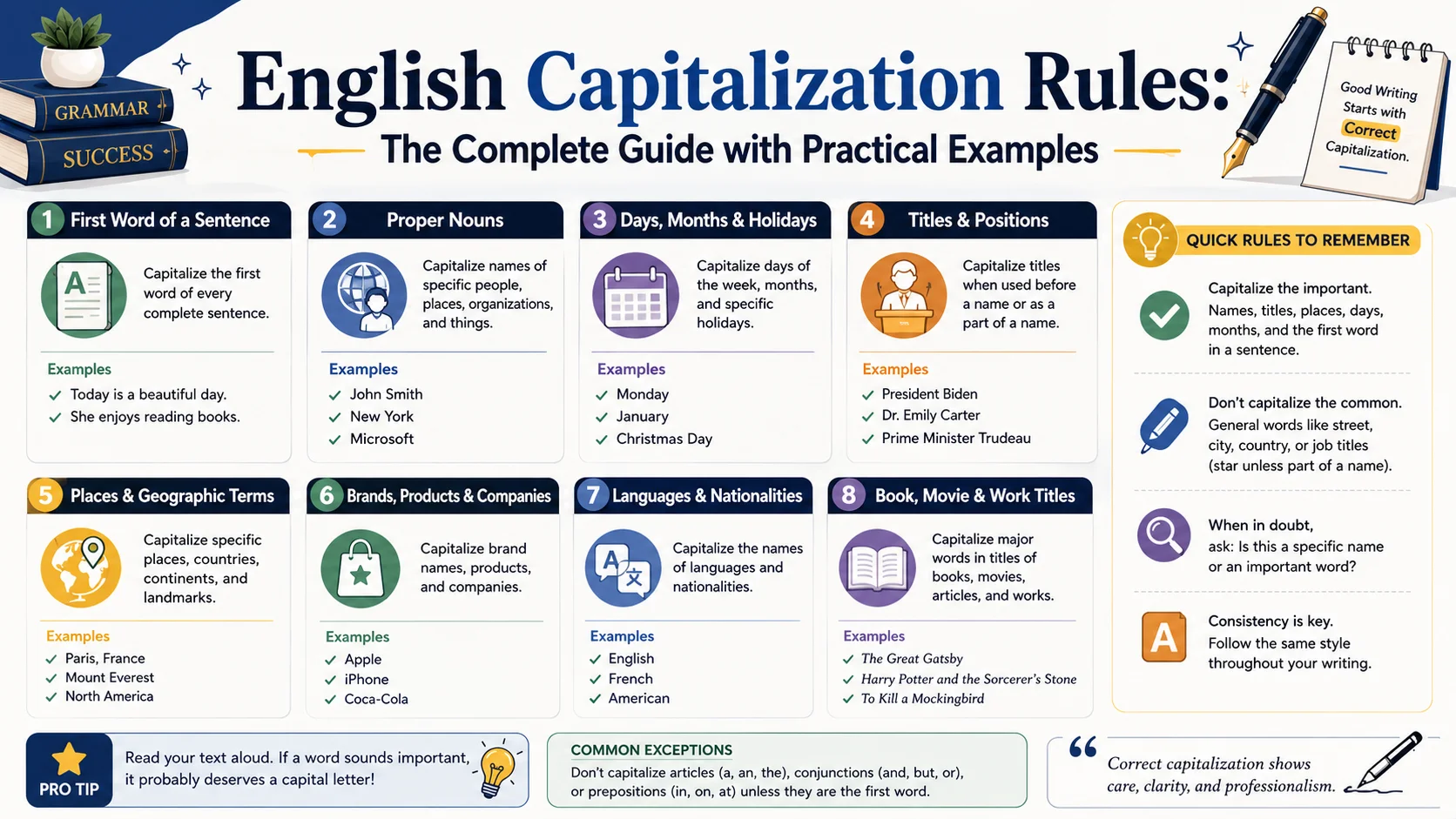 English Capitalization Rules: The Complete Guide with Practical Examples