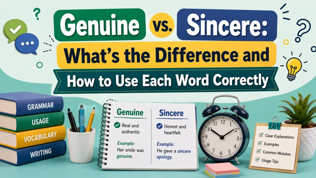 Genuine vs. Sincere: What's the Difference and How to Use Each Word Correctly